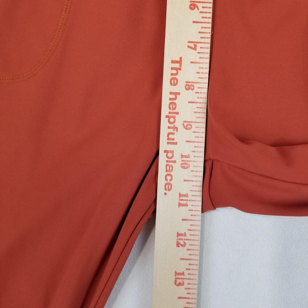 Zyia Active Pants Womens XL Orange Rust Joggers Zip Ankles Stretch - Picture 8 of 10